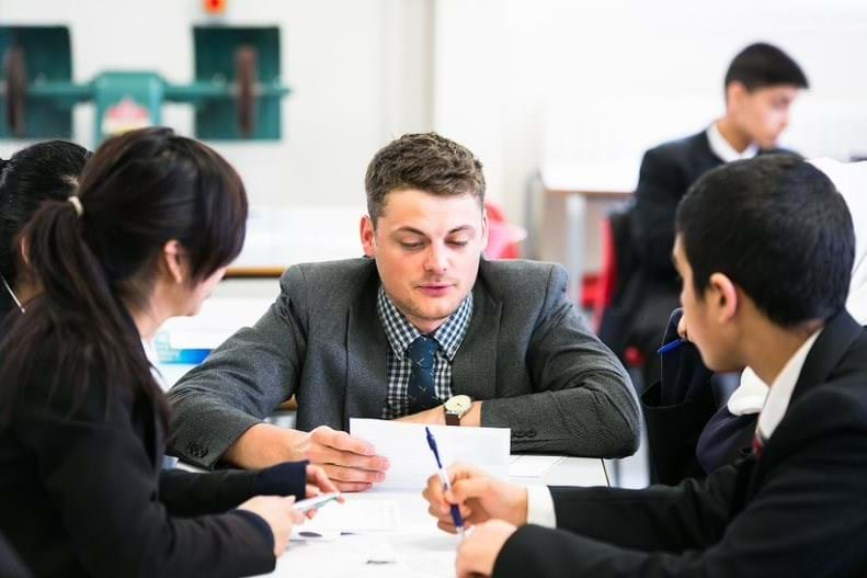 Sec - Park View - Teacher With Student Group