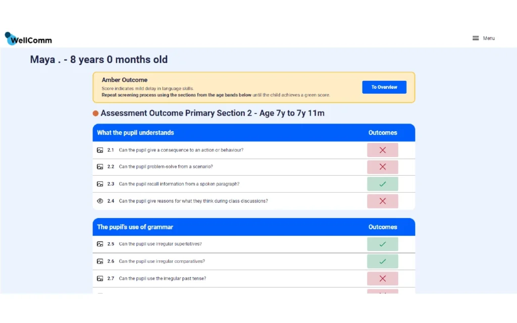 WellComm GL Assessment WellComm GL Assessment